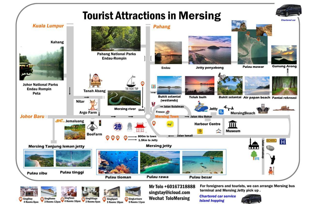 Singleisure Holiday House Mersing Exteriér fotografie