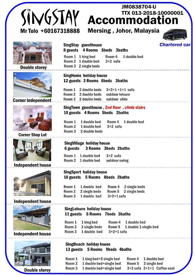 Singleisure Holiday House Mersing Exteriér fotografie